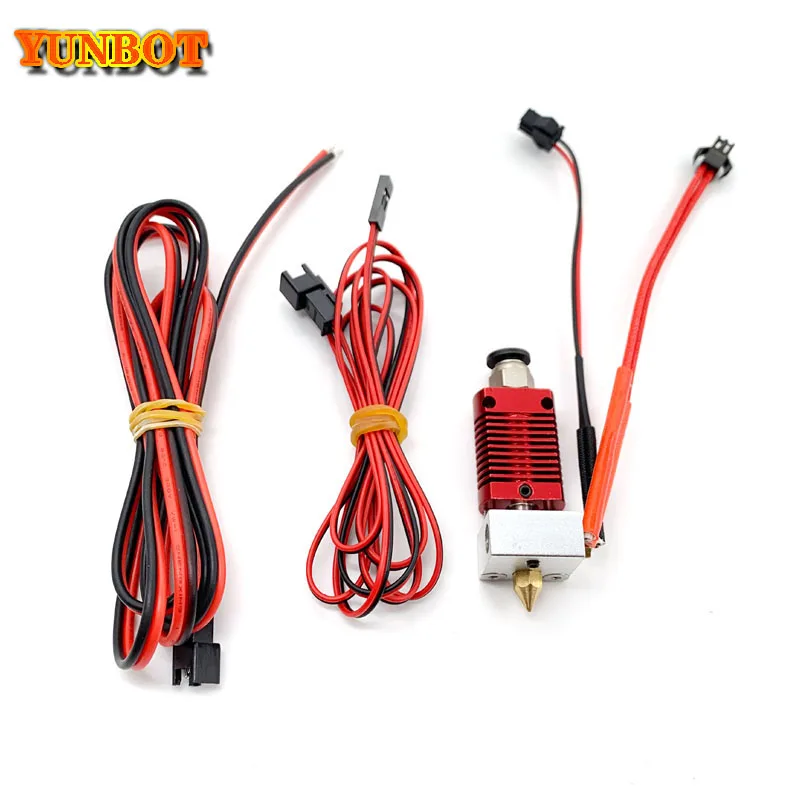 3d printer Accessories MK8 Original 0.4 Nozzle Set +Heating tube+100k Ohm NTC 3950 Thermistor for cr10 /cr10s /Ender-3X DIY I3