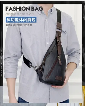 

2020 New Style Men Chest Bag Fashion Shoulder Bag Multi-functional Shoulder Bag Large Capacity Outdoor Riding Backpack