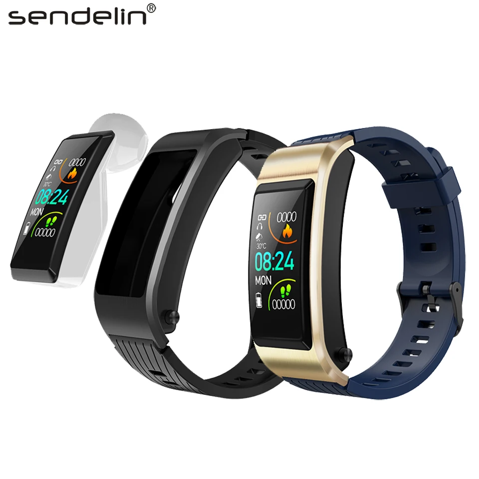 Band Smart Wristband Bluetooth 5.0 Talk Cordless Headphones Fitness Bracelet Color Screen Watch Activity Tracker | Электроника