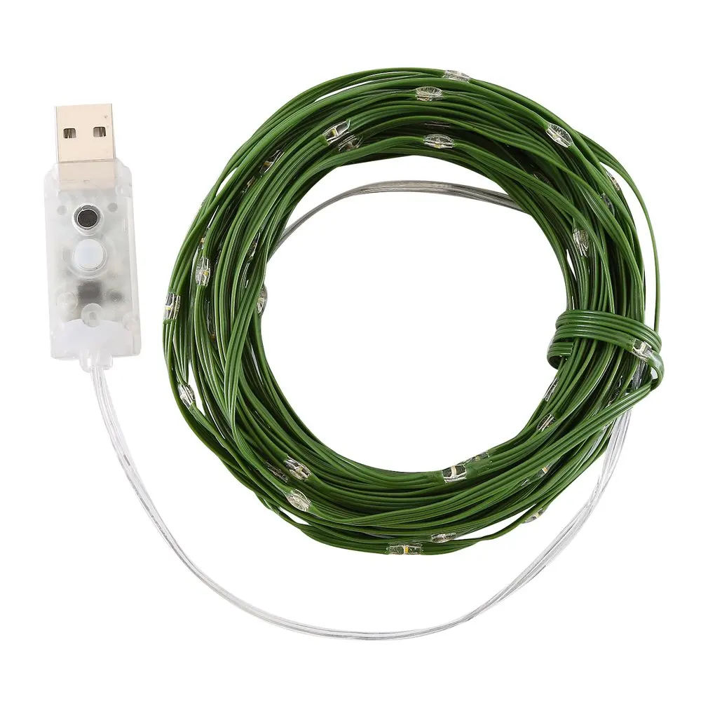 10 м 100 светодиодов USB Голосовое управление струнный светильник Праздничная вечеринка Декор музыкальная лампа USB разъем струнный светильник s для рождества и свадьбы