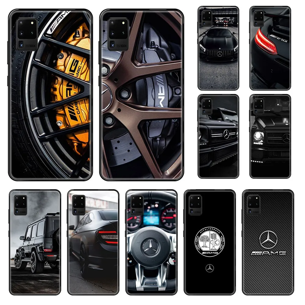 

Benz AMG car 3D soft funda bumper black Phone case For Samsung Galaxy S 3 4 5 6 7 8 9 10 Plus Lite Edge