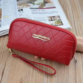 

New Women Wallet Female High Capacity Purse PU Leather Ladies Long Zipper Mobile Phone Wallet Woman Shell Type Wallet