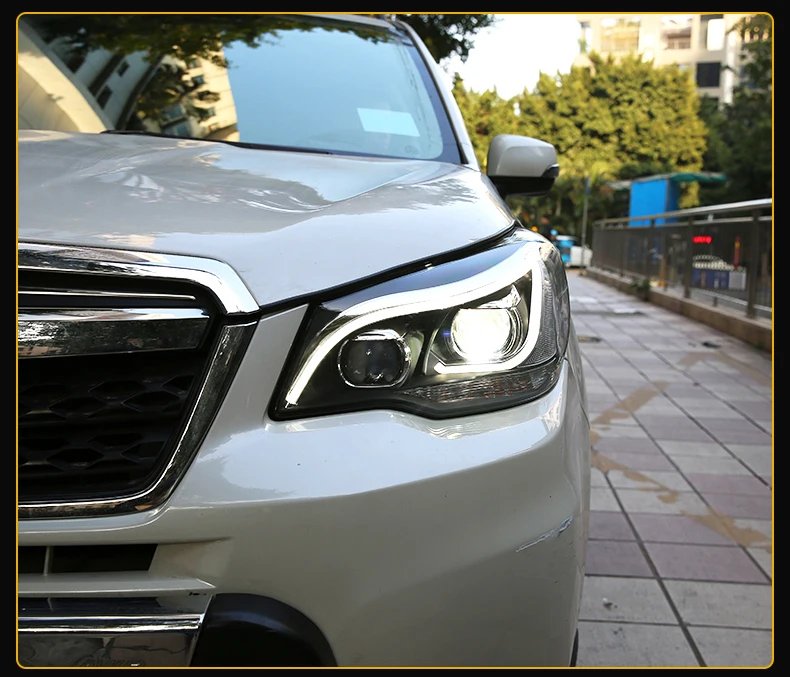 Автомобильный Стайлинг фар для Subaru Forester фары 2013- Головной фонарь светодиодный DRL Bi Xenon объектив Hid Высокий Низкий Луч