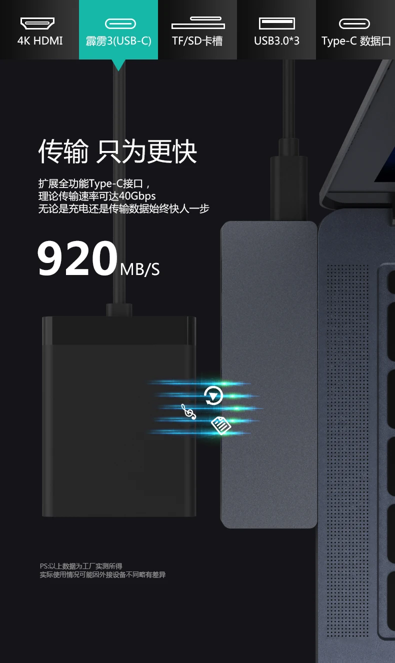 Двойной Тип-C USB Hub адаптер для MacBook Pro Аксессуары для MacBook Air W/HDMI C PD зарядки 6/7/8 в 1 взаимный обмен данными между компьютером и периферийными устройствами C HUB адаптер док-станция