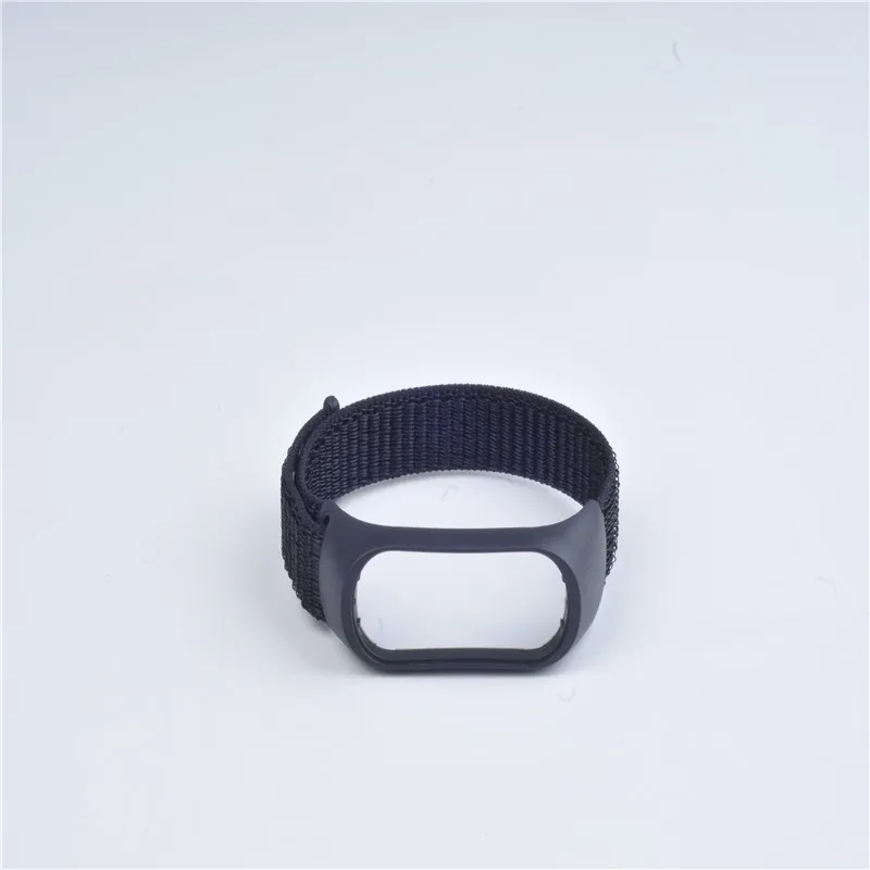 Умный Браслет ремешок для Xiaomi mi Band 4 3 спортивный нейлоновый дышащий браслет сменный Браслет аксессуары mi Band 3 4 ремешок - Цвет ремешка: Black