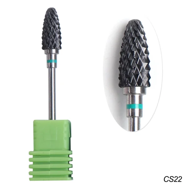 CS22 1pc Nail Drill Bits Carbide Electric Tungsten Rotary Manicure Machine Milling Cutters Nail File Pedicure Accessory Tool LACS1-27 - Цвет: CS22