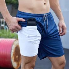 Шорты для бега мужские s 2 в 1 Спортивные шорты мужские двухслойные быстросохнущие спортивные мужские шорты для бега фитнес Кроссфит тренажерный зал шорты мужские