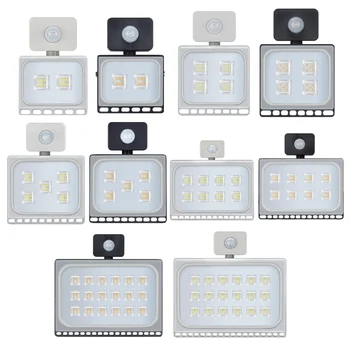 

10W- 100W LED Flood Light Floodlight PIR Motion Sensor Street Lamp 220V Waterproof IP65 Outdoor Garden Lighting Spotlight Lights