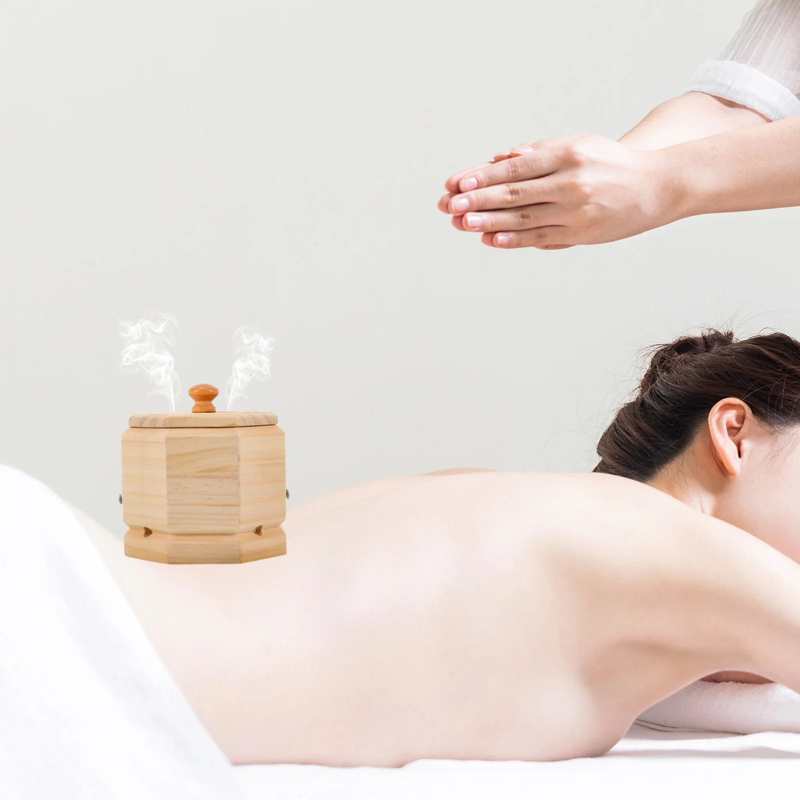 1pc Portable Moxibustion Box Wood Body Moxa Device Burning Tool | Красота и здоровье