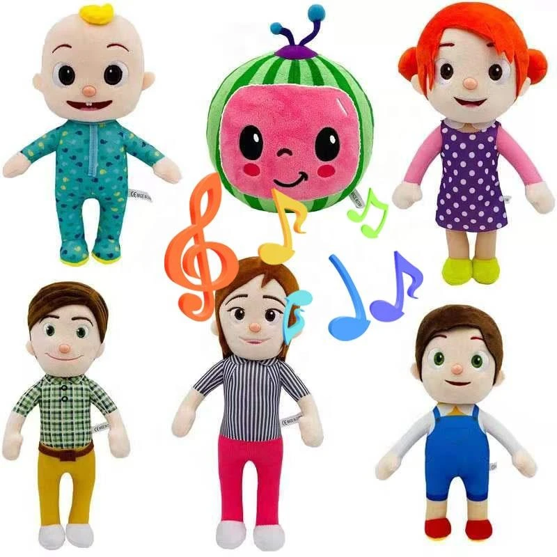 6pcs/lot CoCoMelon Plush Toy Animation 
