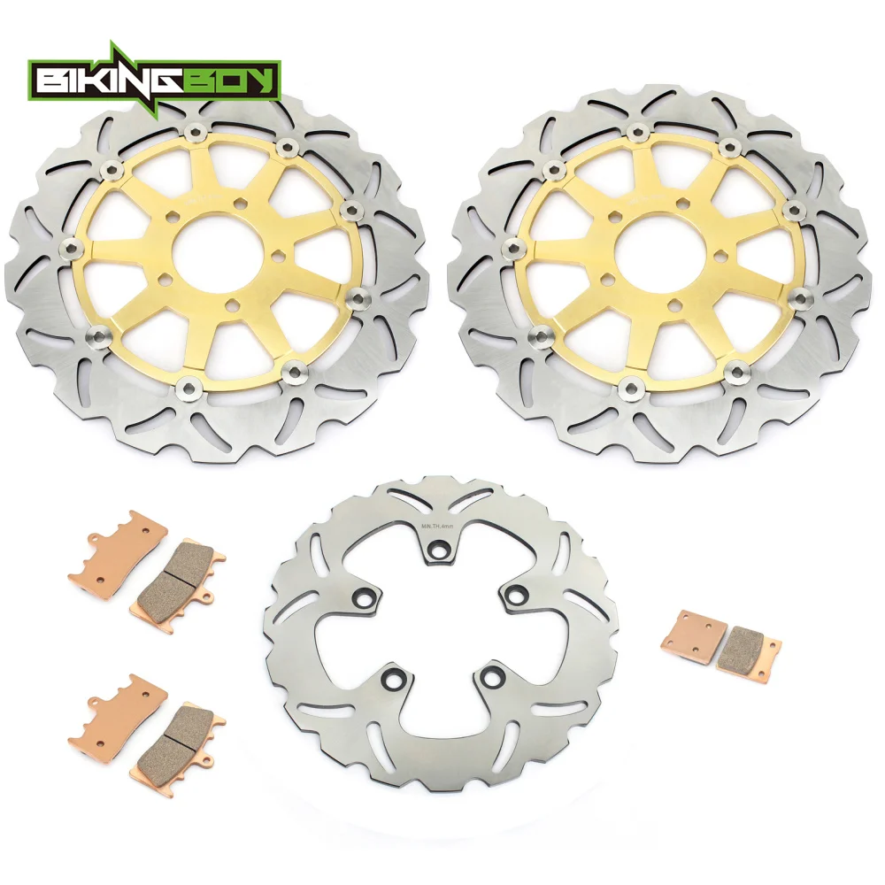 

BIKINGBOY For SUZUKI GSX 1300 R Hayabusa 1999 2000 2001 2002 2003 2004 2005 2006 2007 Front Rear Brake Discs Disks Rotors Pads