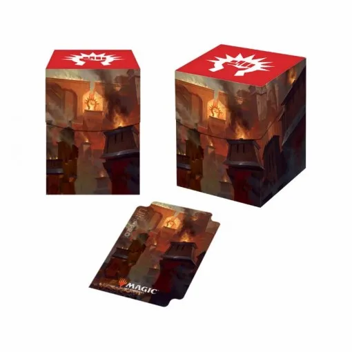 Красный Ультра Pro Deck Box Ravnica десять гильдий настольные игры карты TCG колода чехол для магических карт MGT/Pkm/YGO/сборные игры - Цвет: Красный