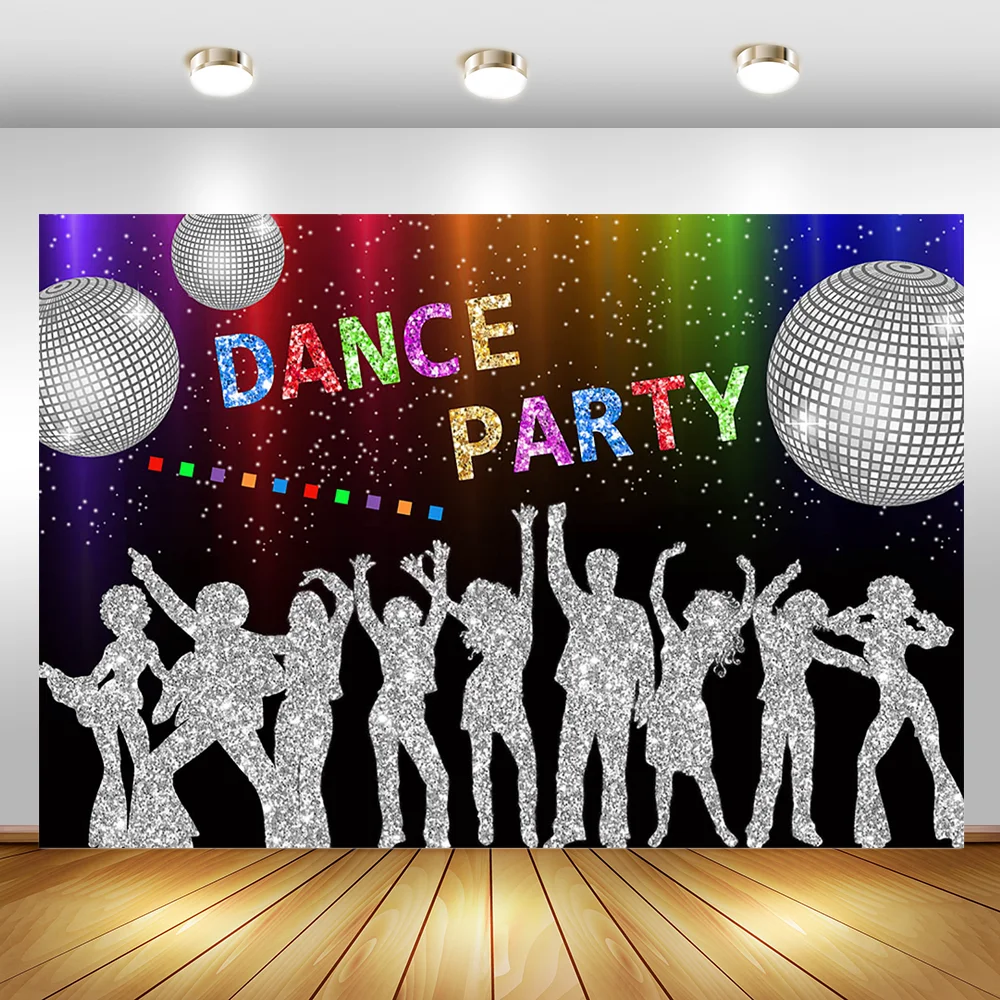 Banniere De Danse Neon Retro Des Annees 70 Decoration Disco Arriere Plan Scintillant Arriere Plan De Photographie Lueur Eblouissante Anniversaire Accessoires De Stand Photo Aliexpress