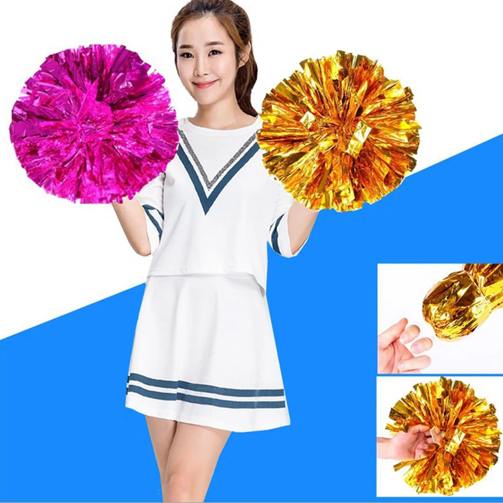 Kids Adult Cheerleader Pom Poms Dance Football Basketball  Cheerleading Cheer Pom Poms Team Sports Accessories