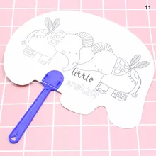 5 шт. DIY бумажный вентилятор белый инструмент для рисования художественная живопись прочный для детей MF