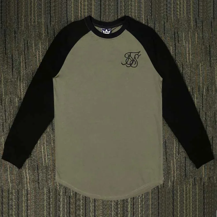 Sik Silk Мужская футболка брендовая одежда с вышивкой Siksilk футболка нижняя хип-хоп мода Sik футболка Повседневная шелковая Футболка мужская