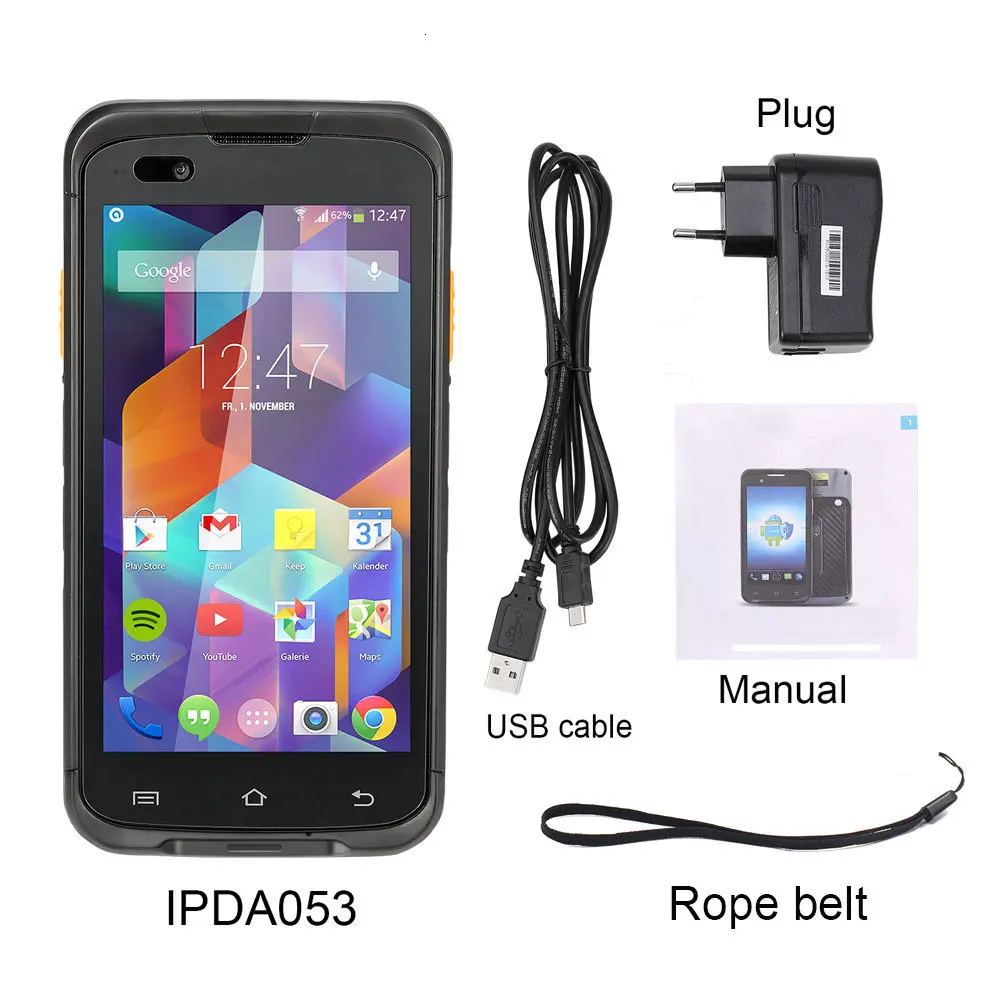 IssyzonePOS Ручной Android 7,1 PDA прочный pos-терминал Zebra 4710 сканер штрих-кода 2D NFC 4G WiFi считыватель штрих-кодов сборщик данных