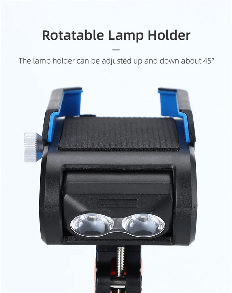 4 IN 1 Led Bicycle Light Front USB Rechargeable Horn Phone Holder Bicycle 4000MAh Bike Lamp Flashlight For Bike Light Lantern