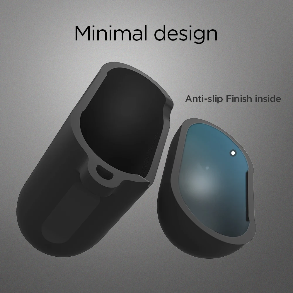 Spigen силиконовый чехол для AirPods зарядный чехол 2-го/1-го поколения-тонкий легкий карманный прочный силиконовый чехол