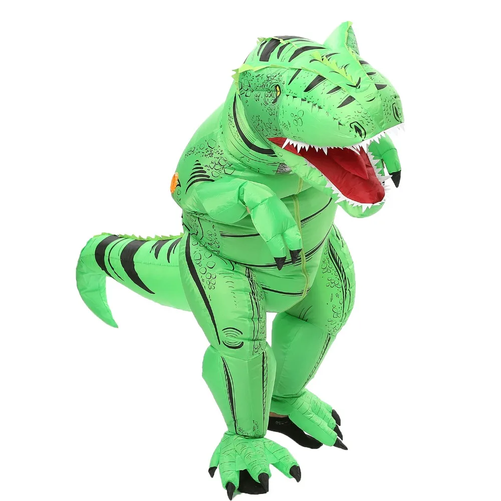 JYZCOS динозавров T REX надувной костюм для Для женщин Для мужчин Детский карнавальный костюм для Хэллоуина Косплэй костюм талисмана вечерние