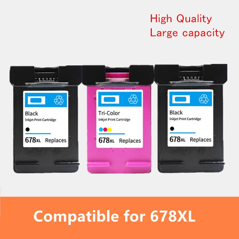 3 предмета в комплекте 678 чернильный картридж для hp 678 XL чернильный картридж для 678XL для hp 678 для hp Deskjet 2515 3515 1018 1518 2548 3548 4518 2648 принтер