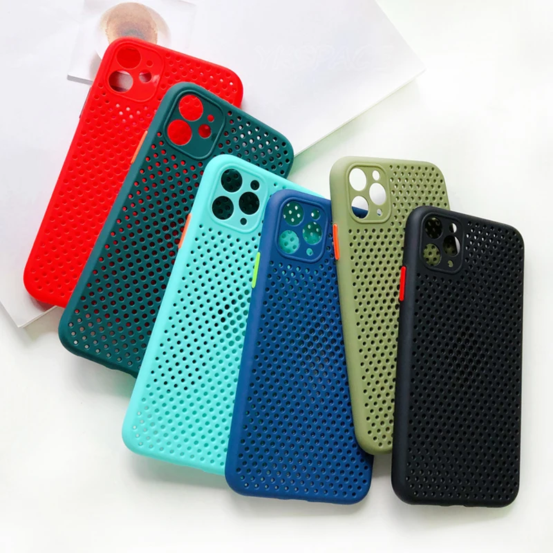 Breathable Mesh Heat Dissipation TPU Phone Case