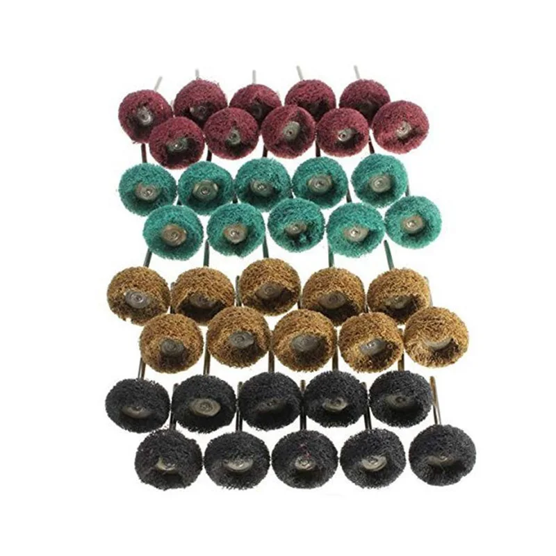 40X 1"25mm Abrasif Roue Disque Polir Polissage Brosse Outil Rotatif Pour Dremel