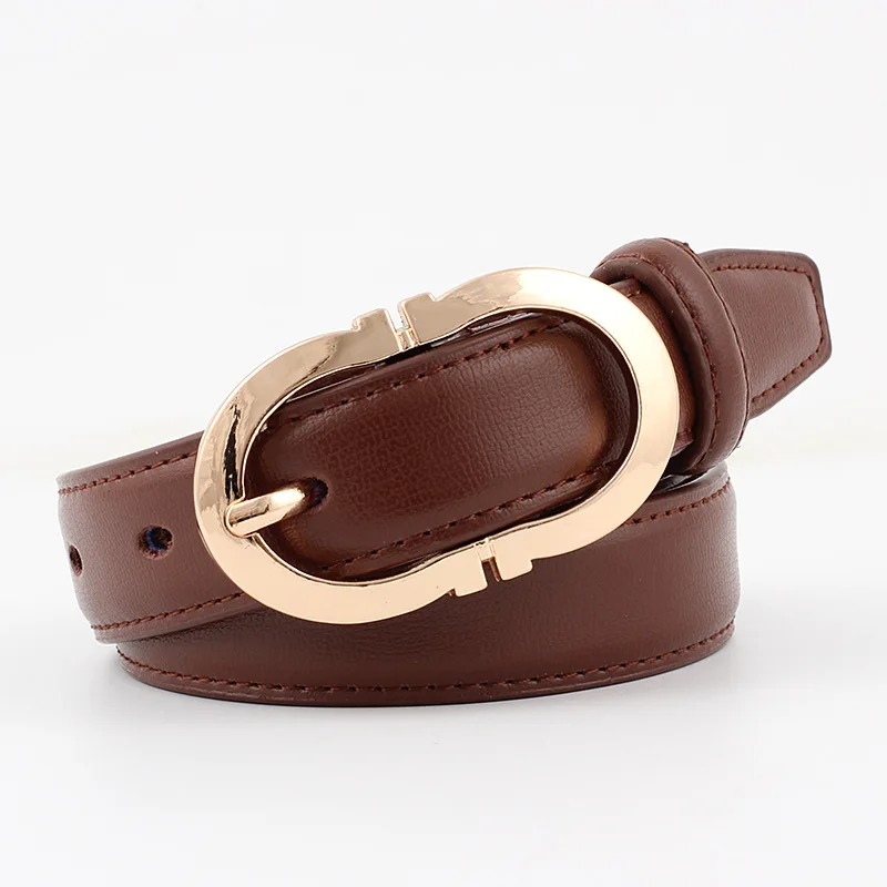 

6 colors Women's fashion jeans belt pin buckle leather belt young casual wild