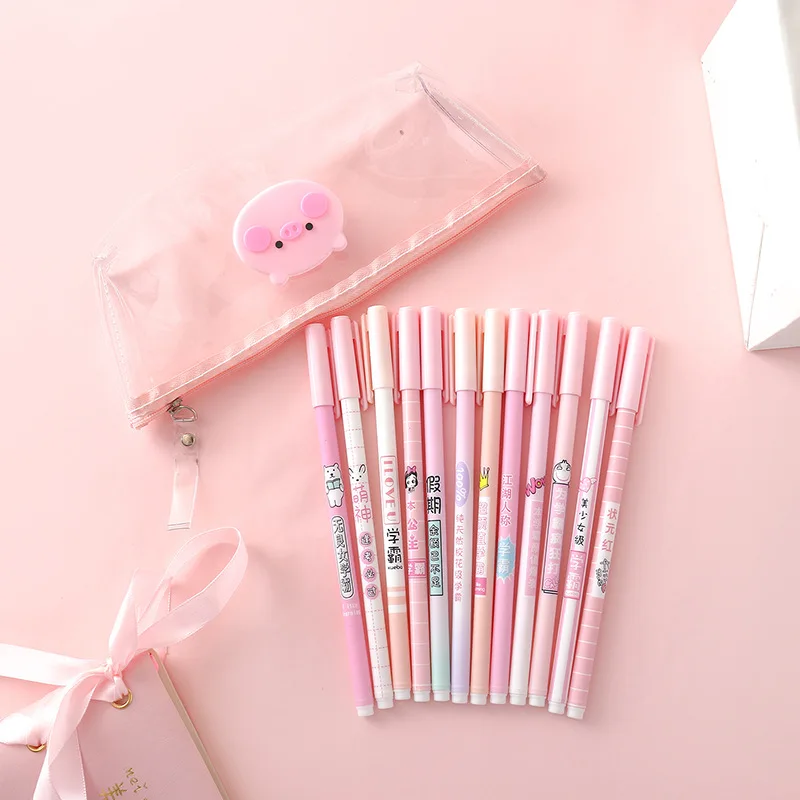 9 10 шт./Se гелевая ручка Единорог школа милый kawaii licorne креативный 0,5 мм канцелярские принадлежности papelaria fourniture bureau материал kalem escola - Цвет: 9