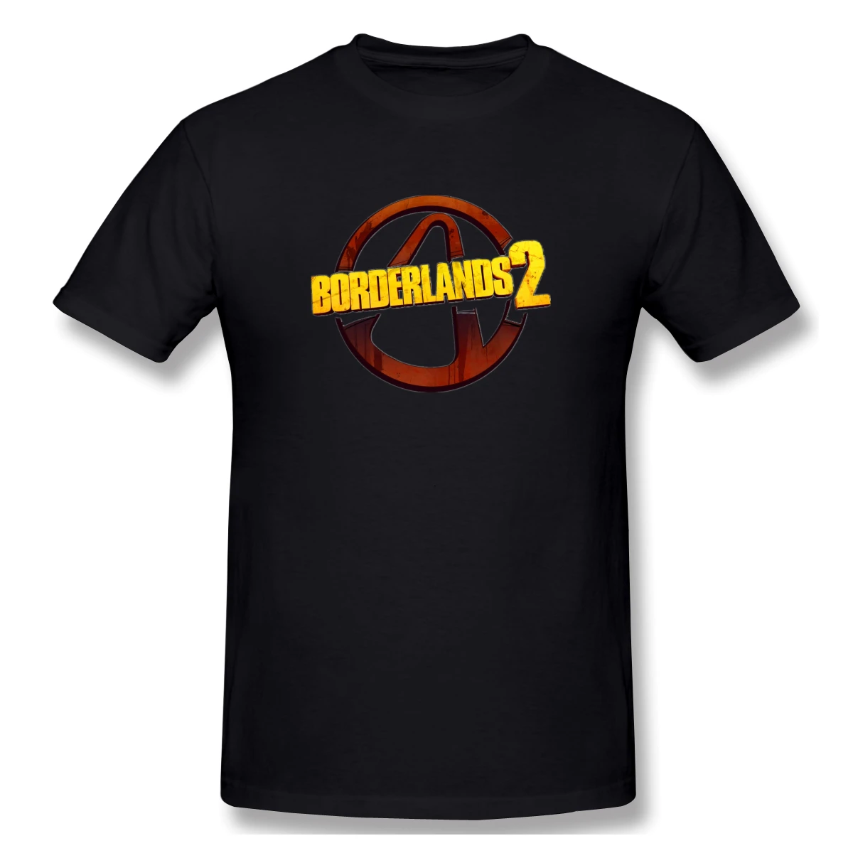 

Borderlands 2 Text Casual O-Neck Men's Basic Short Sleeve T-Shirt 100% Cotton Tee Shirt Printed
