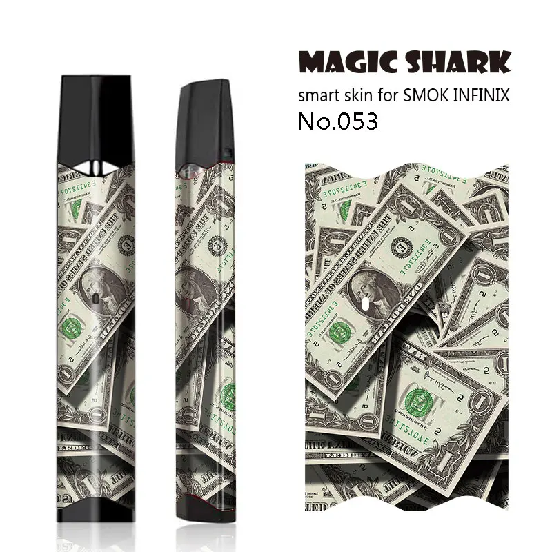 Magic Shark Boom Money Venum флаг США Бэтмен злой ПВХ Bumpy стикер пленка кожаный чехол для Smok Infinix 051-062