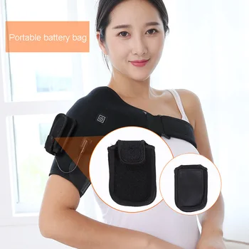 

Shoulder Heating Pad Heated Shoulder Support Brace Adjustable for for Pain Relief Shoulder Pain Bursitis H7JP