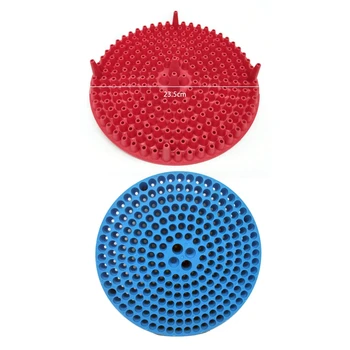 

2Pcs 23.5Cm Dirt Trap Car Wash Bucket Insert Car Wash Filter Removes Dirt and Debris While You Wash - Red & Blue