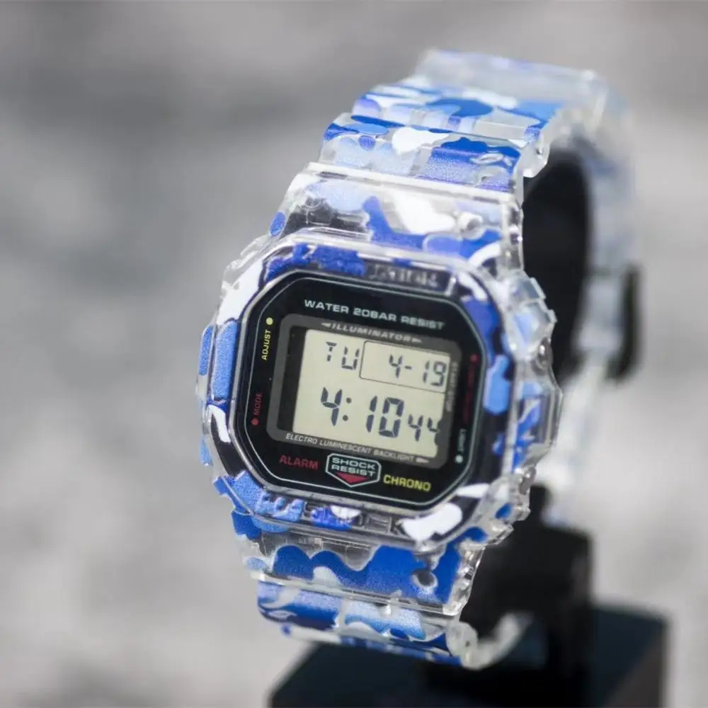 Камуфляжный ремешок для часов, ремешок для часов, ободок для DW5600 серии 5610, DW/GW5000, браслет с металлической застежкой и инструментами