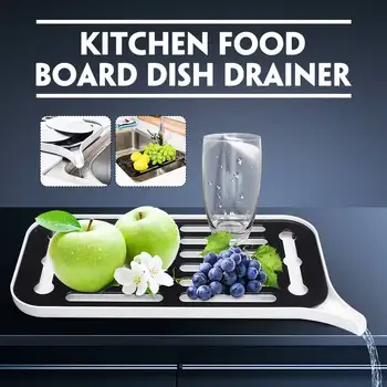 

Drain Rack Plastic Dish Drainer Dryer Tray Large Sink Drying Rack Worktop Kitchen Organizer drying Rack For Dishes Fruit