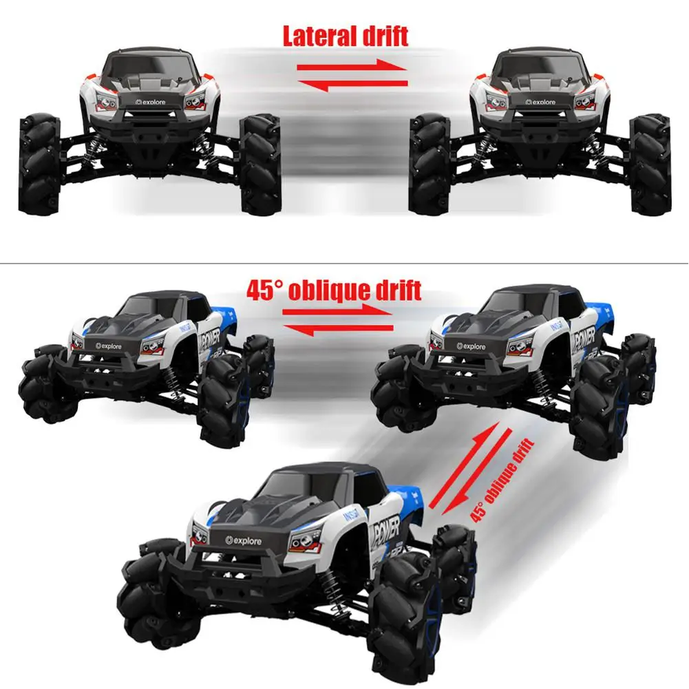 RCtown RBRC RB1277A 1/12 2,4 г 4WD 35 км/ч Mecanum колеса RC автомобиль электрический дрейф автомобиль полный пропорциональный RTR модель с 4 шины