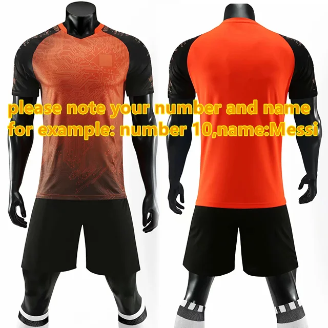 Customize name No Новые мужские детские футбольные майки, набор Survete для мужчин, набор для футбола для девочек и мальчиков и женщин, футбольная тренировочная форма, настраиваемый принт - Цвет: Customize name No