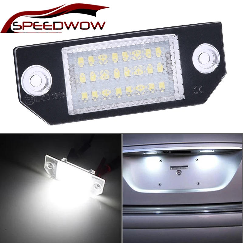 SPEEDWOW – feu de plaque d'immatriculation de voiture 12V LED, 1 pièce, feux numériques, feu arrière pour Ford Focus C-MAX 03-08 MK2