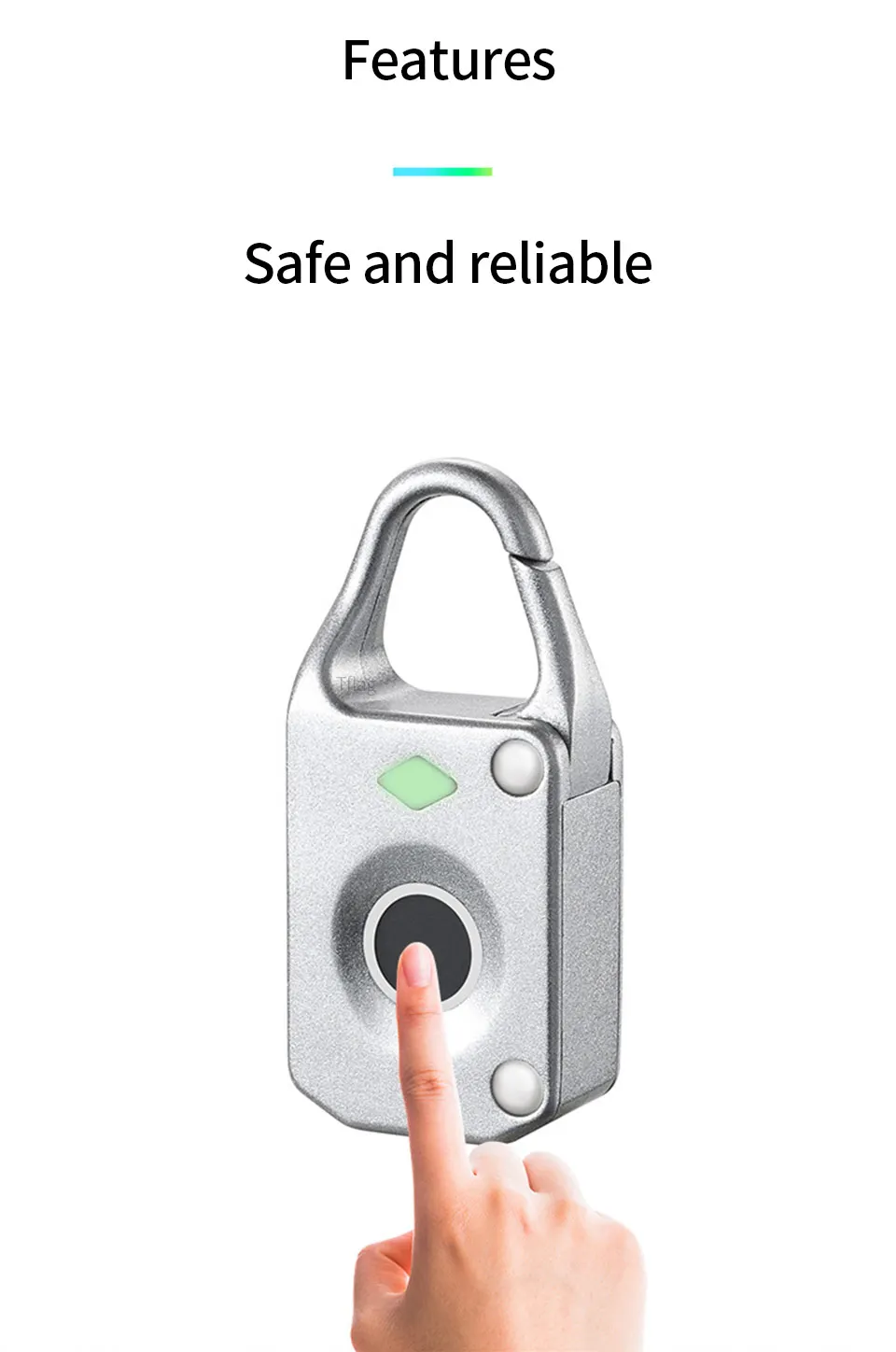 Xiaomi Mijia Electronics Intelligent Fingerprint Automatic Fingerprint Drawer Lock Toolbox Lock Smart Home Travel