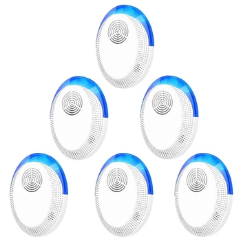 

Ultrasonic Pest Repeller, 6 PCS, 2020 Upgraded, Electronic Indoor Pest Repellent Plug in for Insects, Mice,Ant, Mosquito, Spider