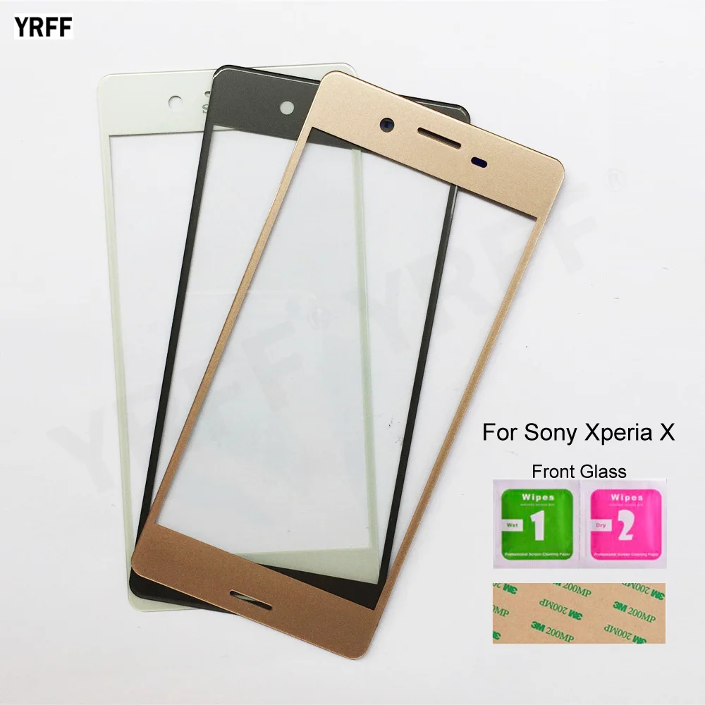 Стеклянная панель для Sony Xperia X передняя внешняя стеклянная экрана 5 0 дюйма детали