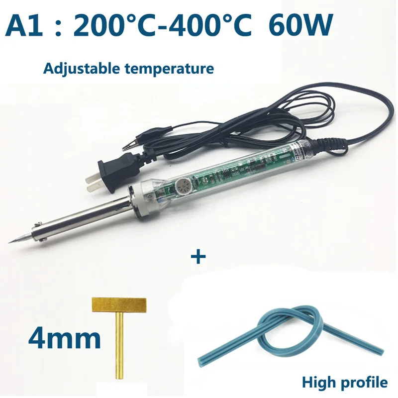 Lectric Temperature Adjustable Soldering Iron 30W/40W /60W T solder tip with free Hot Press for LCD Screen Flex Cable Repair electric soldering iron Welding Equipment