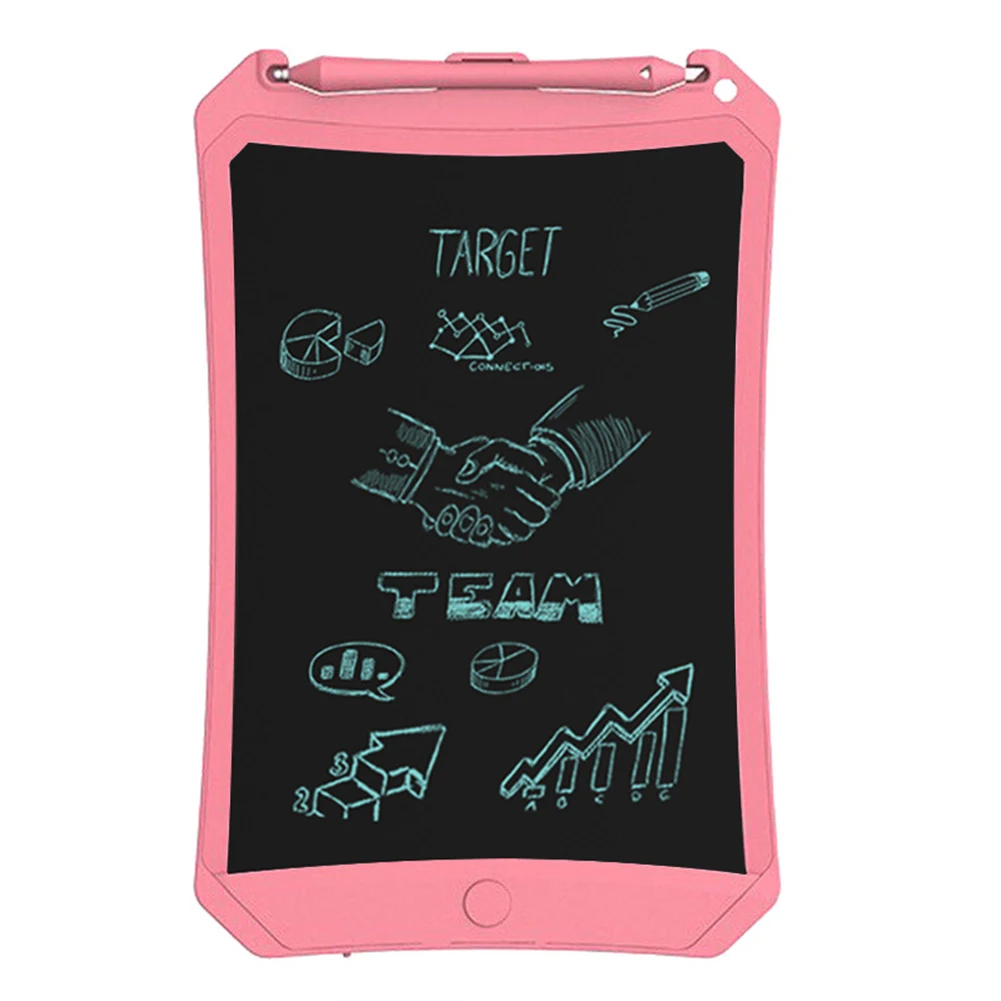 Детский ЖК-планшет с граффити, доска для рисования, обучающий блокнот для рукописного ввода BB55 - Цвет: Розовый