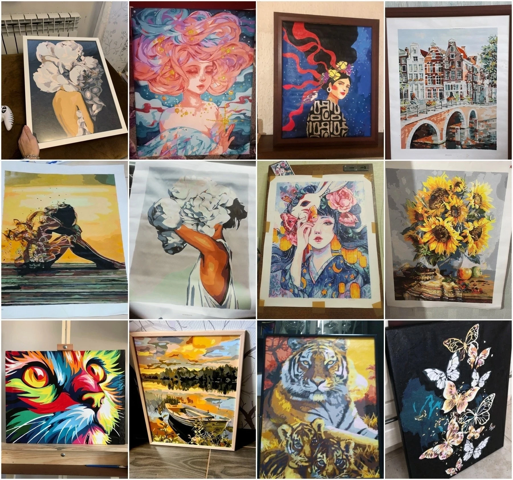 Oil Painting By Numbers Photo Paint Pictures Drawing Canvas Coloring By Number Children Family DIY Gift painting by numbers kits painting by numbers oil picture by numbers