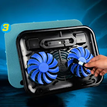 

Laptop Cooling Pad 2 Air Fan Low Noise USB Powered Computer Notbook Cooler Stand