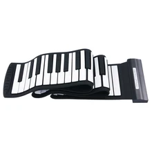 Рулонное пианино 88 клавиш караоке силиконовая Гибкая электронная клавиатура без динамика