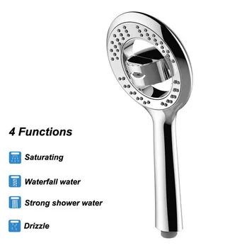 

Handheld shower ABS plating high-end shower set oxygen-containing ultra-thin pressurized water-saving shower head kitchen 8.30