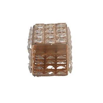 

Home Makeup Crystal Pen Brush Cosmetics Pencil Swabs Durable Desktop Organizer Container Box Stand Storage Holder