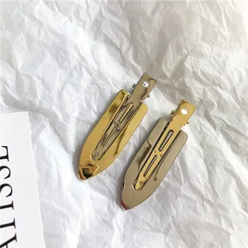 

2020 New Fashion Alloy Hair Clips Traceless Barrettes Headwear Hairdressing Clips Clamp Salon Hairpins Women Hair Accessories