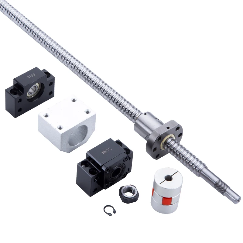 US $158.90 SFU1605 Ball Screw Any LengthBKBF12Ekef12Fkff12 End Support Block1605 Nut HousingSBR20 Linear Rail SupportSBR20UU For Xyz